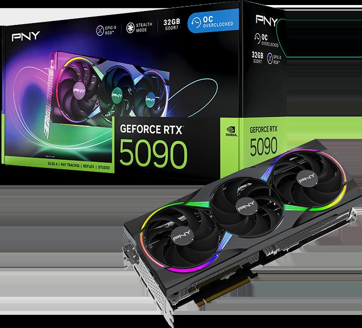 Actual product image PNY Geforce Rtx 5090 32gb Argb Gaming Overclocked Triple (32 GB)