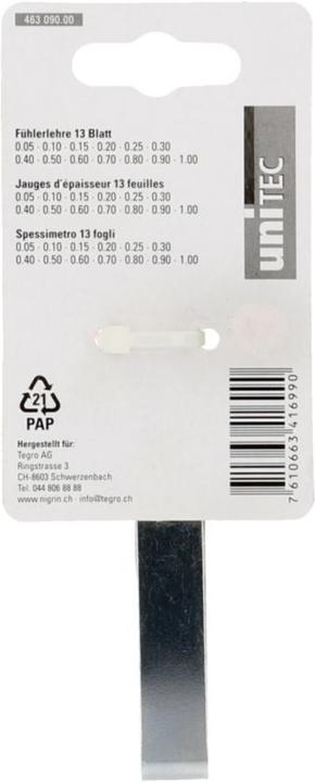 Image du produit Unitec Jauge d’épaisseur (0.10 cm)