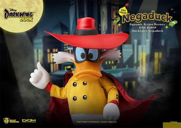 Actual product image Beast Kingdom Darkwing Duck : Negaduck AF Dynamic Action Hero