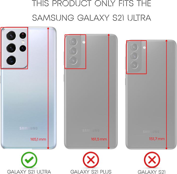 Immagine prodotto Nalia Copertura del telefono cellulare (Samsung Galaxy S21 Ultra)