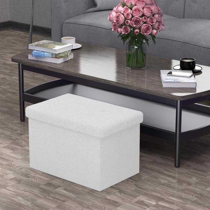 Actual product image Intirilife Bench 49x30x30 cm SNOW WHITE (30.49 cm)