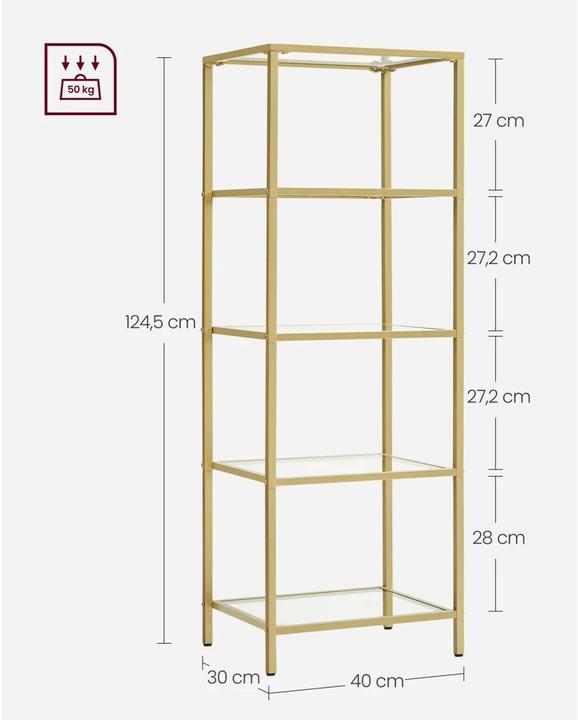 Produktbild Vasagle Luis X (40 x 30 x 124.5 cm)