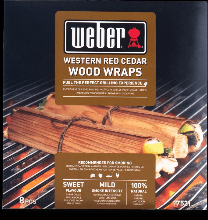 Actual product image Weber wood wraps