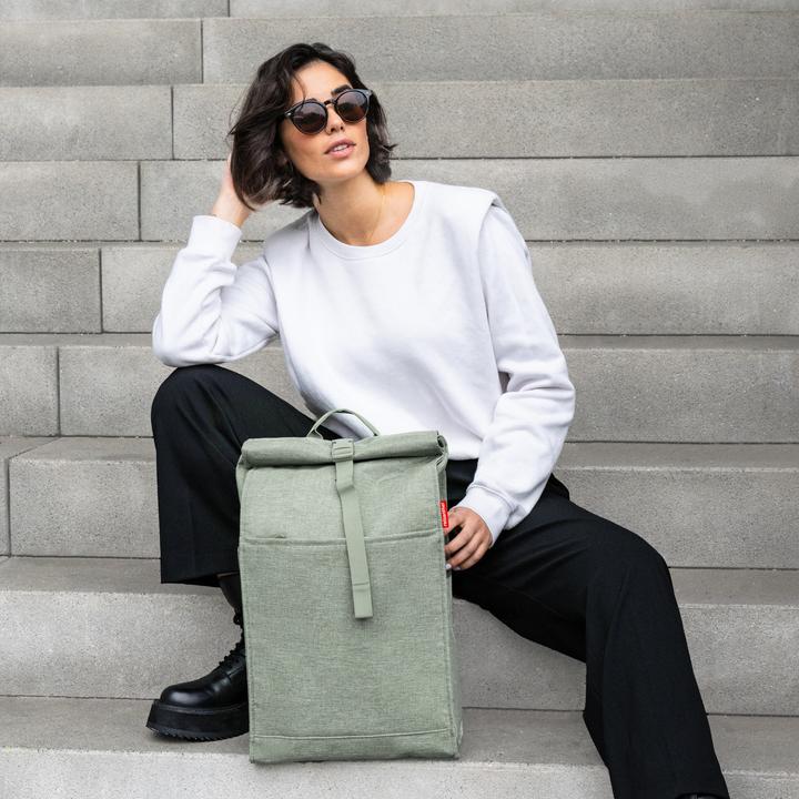 Actual product image reisenthel Rucksack urban rolltop Kunststoff grün 16,0 l (16 l)