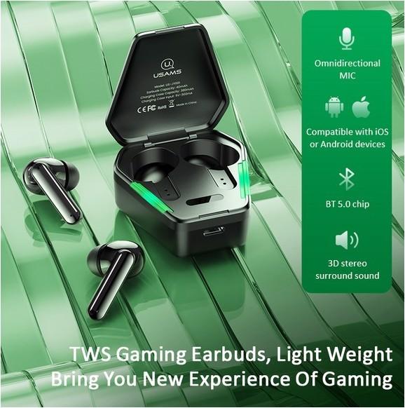 Actual product image Usams Gaming Earbuds JY Series (Wireless)