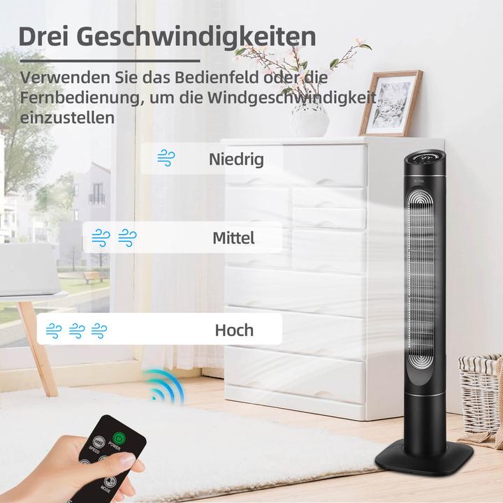 Image du produit Be Cool BE COOL Ventilateur de tour 85W avec affichage
