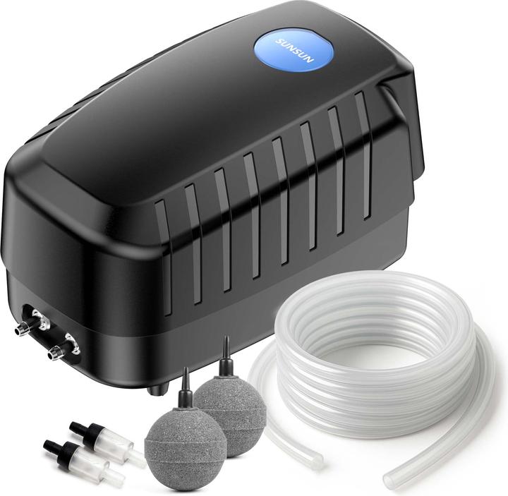 Immagine prodotto SunSun CAP-20 Sauerstoffpumpe 8W 8m³ Luftpumpe Aquarium Teichbelüfter Teichpumpe
