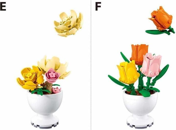Image du produit Sluban Mini fleurs en pot assorties