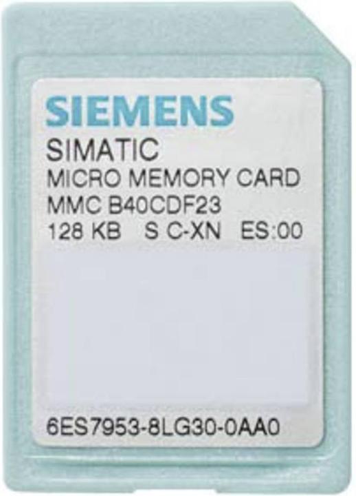 Siemens 6ES7953-8LG31-0AA0 - 0.000128 GB - MMCmicro - Scratch resistant - Green (0.00 GB, MMC)