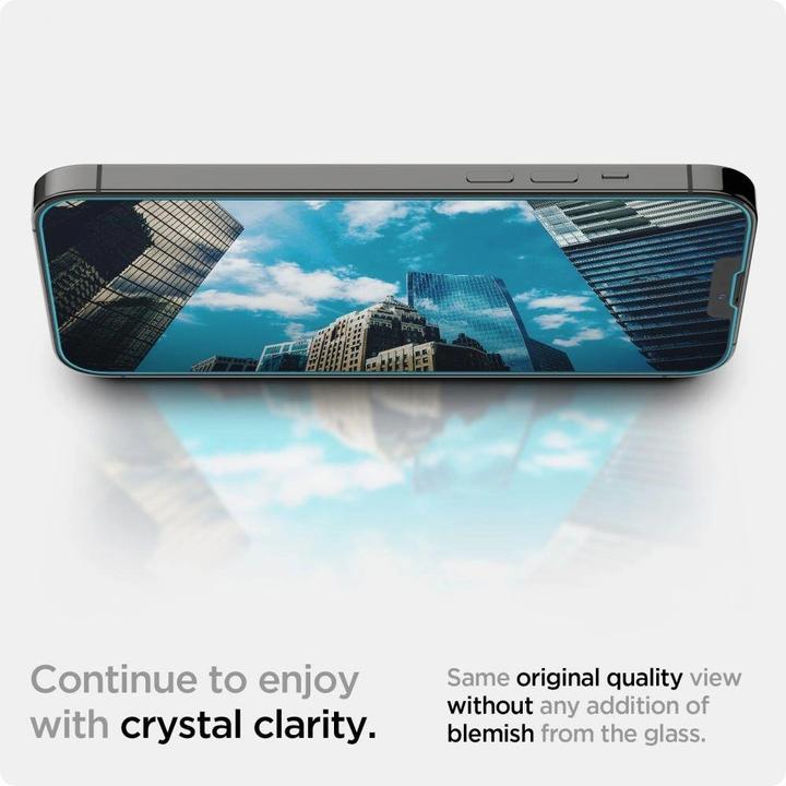 Produktbild Spigen Glas.tR EZ Fit (2 Stück, Apple iPhone 14, Apple iPhone 13, Apple iPhone 13 Pro)