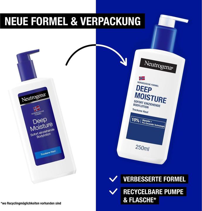 Actual product image Neutrogena Body Lotion Deep Moistu 250ml (Body milk, 250 ml)