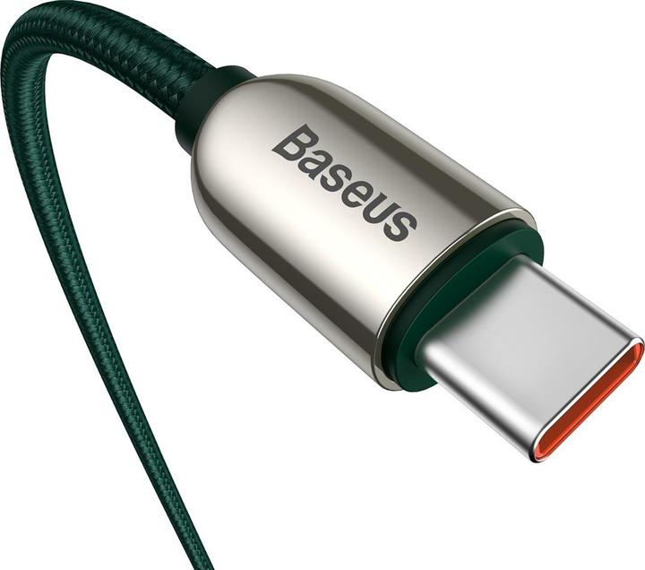 Produktbild Baseus Display Fast Charging Data Cable Type-C to Type-C 100W 2m Green (2 m, USB 2.0)