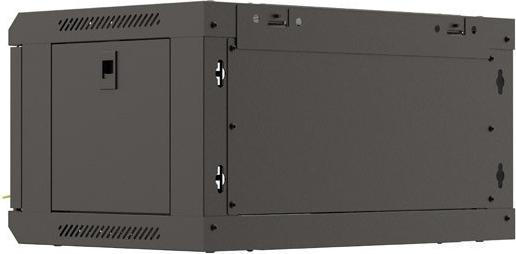 Produktbild Lanberg Installationsschrank Rack 19 4U 540x350 schwarz verglaste Tür (flat pack) (10.86 HE, 19 Zoll Rack)