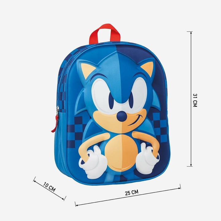 Produktbild Jakks Pacific Schulrucksack Sonic Blau 25 x 31 x 10 cm