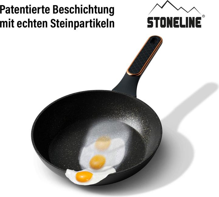 Actual product image Stoneline Cookware Set, Forged, With Pan Protections, 11pcs, Rose Gold (24 cm, Pot, Aluminium)