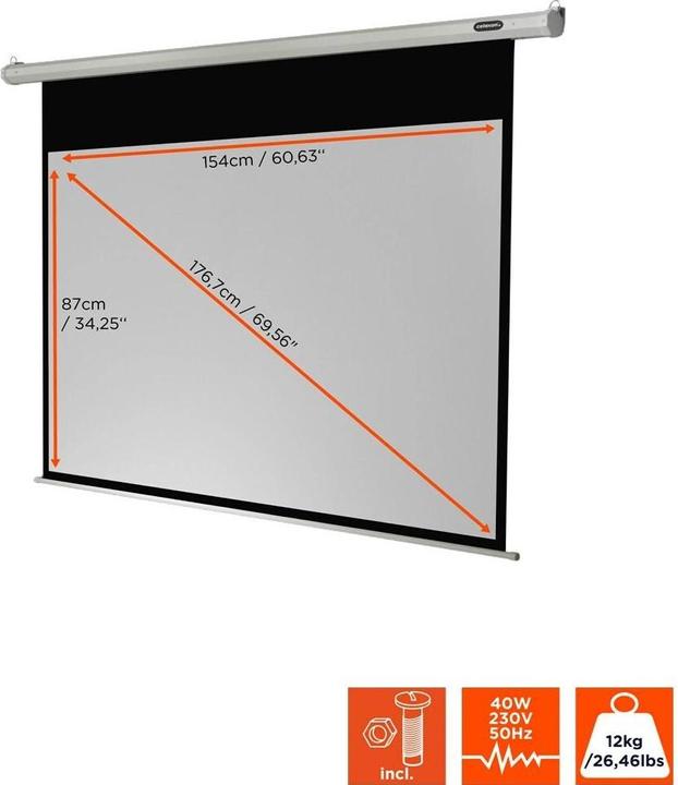 Produktbild Celexon Motor Economy, Leinwand, 16:9 (72.44", 16:9)