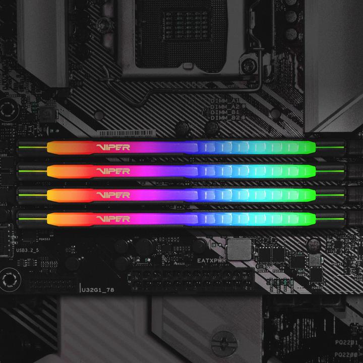 Actual product image Patriot Viper Steel RGB (2 x 16GB, 3200 MHz, DDR4-RAM, DIMM)