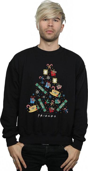 Actual product image Friends Mens Christmas Tree Sweatshirt (S)