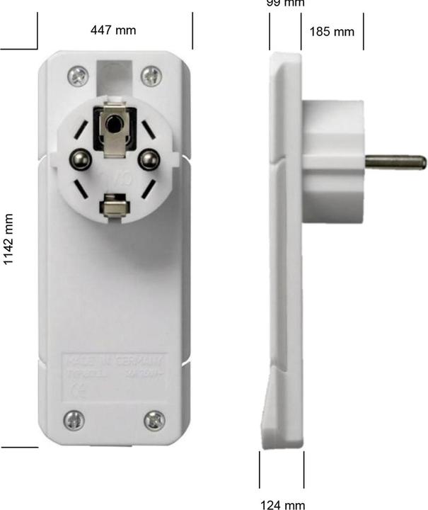 Actual product image Bachmann extension cords (1.50 m, CEE 7/3)
