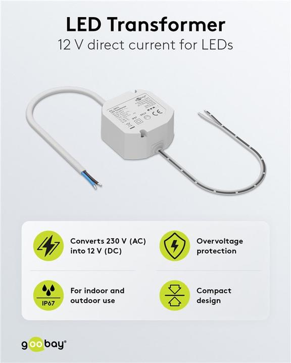 Produktbild Goobay LED-Trafo 12 V/12 W