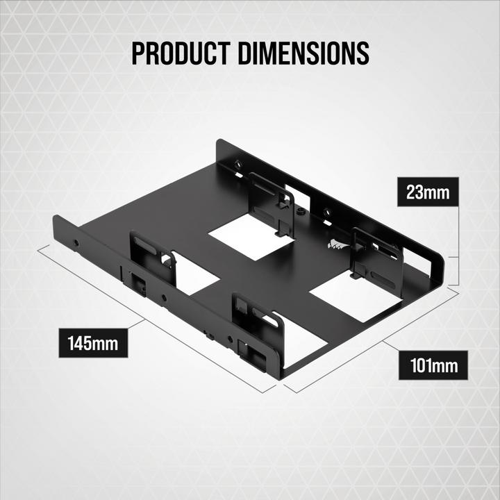 Produktbild Corsair Dual SSD Mounting Bracket CSSD-BRKT2