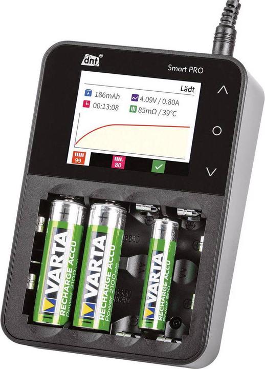 Produktbild DNT Smart PRO (1 Stk., 10440, 10500, 12500, 12650, 13500, 13650, 14500, 14650, 16650, 17650, 18650, 22650, 26650, AAA, AA, Ladegerät ohne Akku)