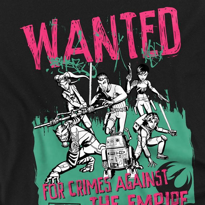 Actual product image Star Wars Unisex Adult Wanted Rebels T-Shirt (XL)
