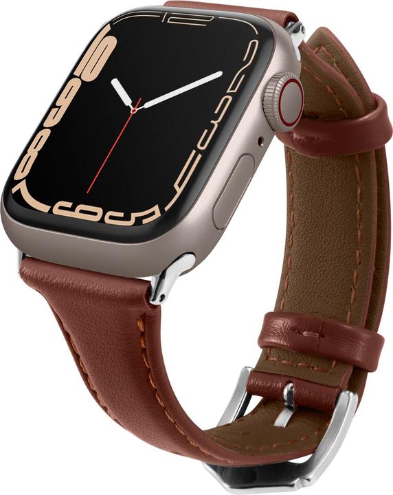 Productafbeelding Spigen Kajuk Apple Watch Lederen Bandje 4/5/6/7/8 / SE 40/41 mm bruin (38 mm, 40 mm, 41 mm, Echt leer)