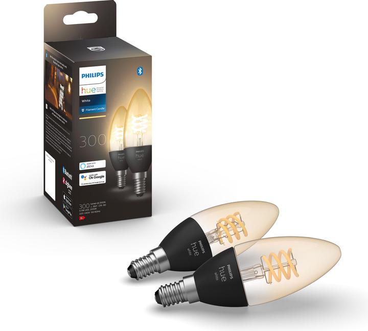 Produktbild Philips Hue White (E14, 4.50 W, 300 lm, 2 x, G)