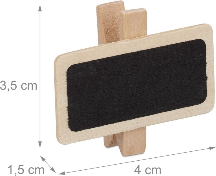 Actual product image Relaxdays Plant Label Clips, Pack of 48 (1.50 cm, 4 cm)