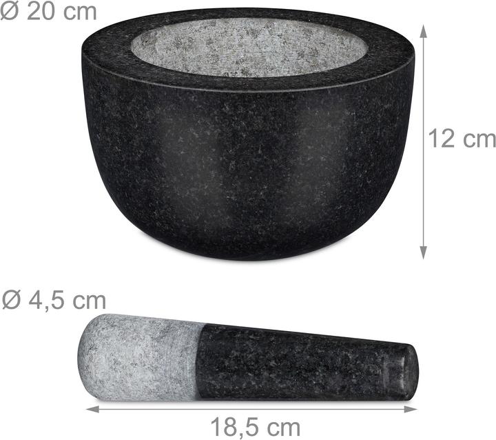 Actual product image Relaxdays Mortar