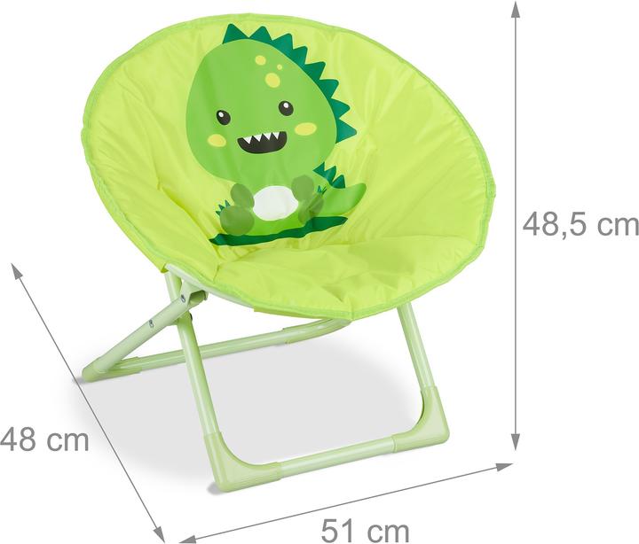 Image du produit Relaxdays Chaise lune enfants, pliable (Fauteuil pour enfants)