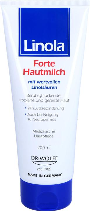 Produktbild Dr. Wolff Linola forte Hautmilch, 200 ml Lotion (Körpermilch, 200 ml)