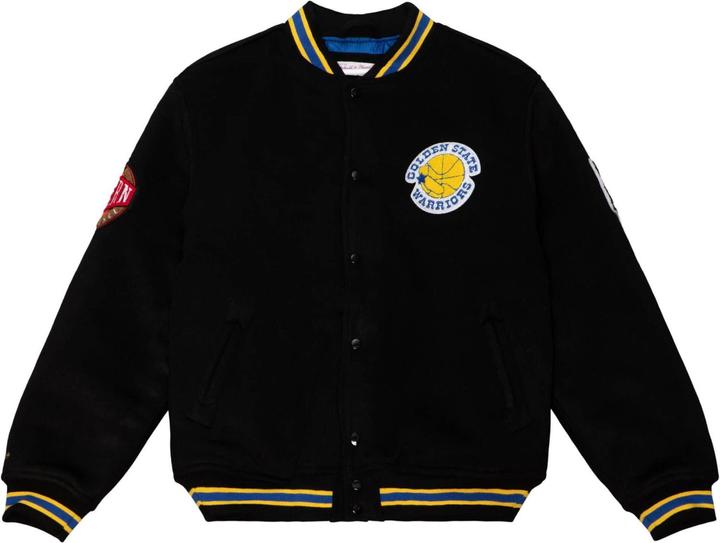 Mitchell & Ness M&N Heavyweight Wool Varsity Jacke Golden State Warriors - L (L)