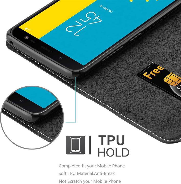 Produktbild Cadorabo X-Wallet Kunstlederkombi Hülle (Samsung Galaxy J6 (2018))