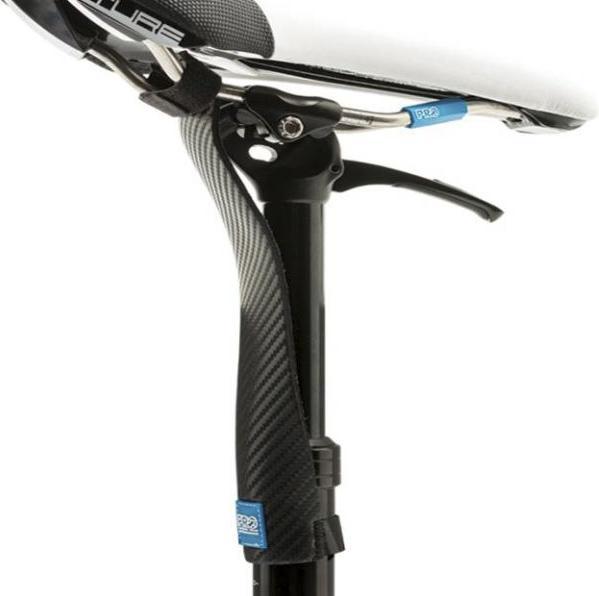 Actual product image PRO Seat Post Protector M Black,Pu-Carbon Coating