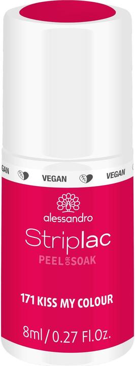 Produktbild Alessandro Striplac Peel or Soak - 171 Kiss My Colour (171 Kiss my Colour, UV-Gel Lack)