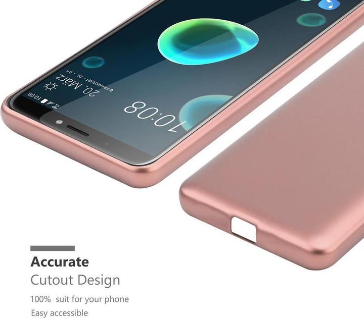 Image du produit Cadorabo Couverture métallique mate TPU (HTC Desire 12+)
