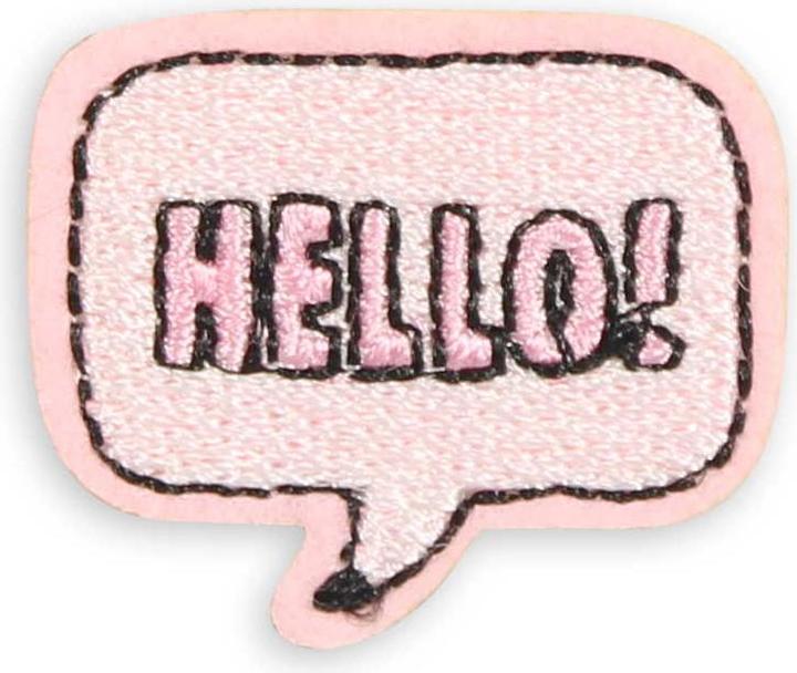 Actual product image PhoneLook Autocollant sticker pour téléphone/tablette/ordinateur brodé en 3D Hello! Bubble