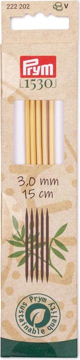 Actual product image Prym Stricknadeln BAMBUS 3.00 mm, 15 cm
