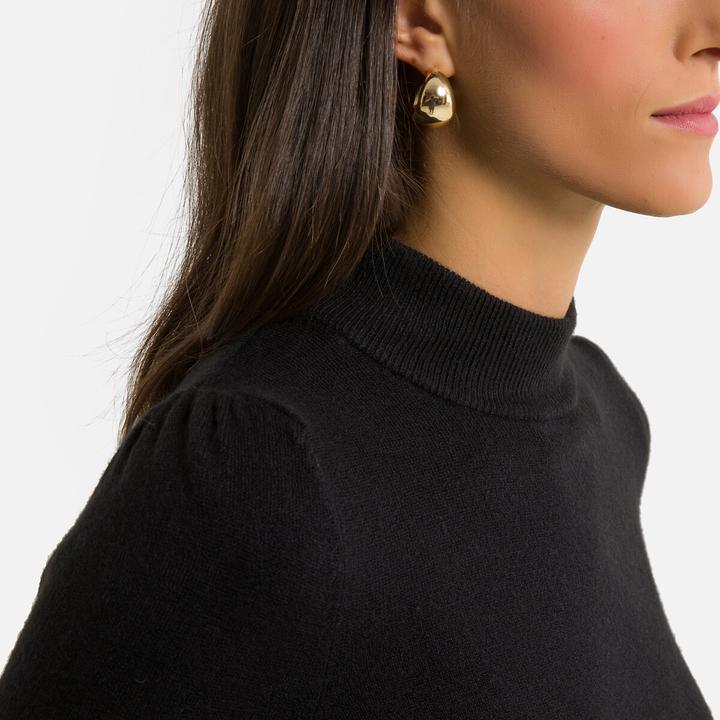 Actual product image Anne Weyburn Stand-up collar jumper in soft knitwear (W32/L34)