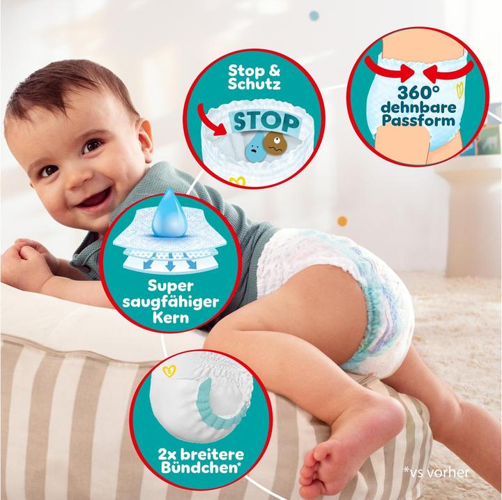 Actual product image Pampers Baby-Dry Pants (Size 4, Monthly box, 180 Piece)