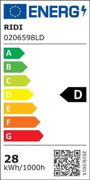 Etichetta energetica Ridi Apparecchi di illuminazione Diffusore LED WL-R2X145/35ND-O-SET (6941 lm)