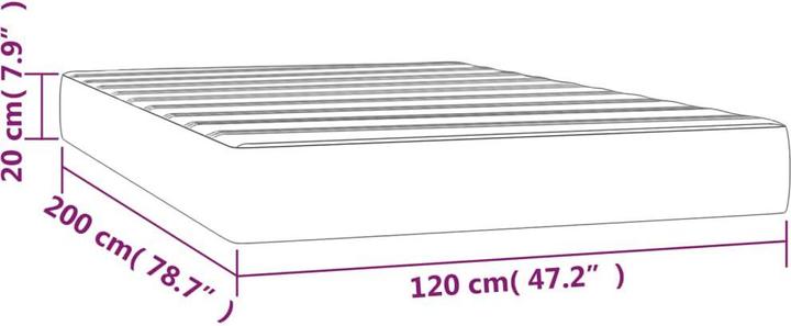 Produktbild VidaXL Moyna (120 x 200 cm, Federkern)
