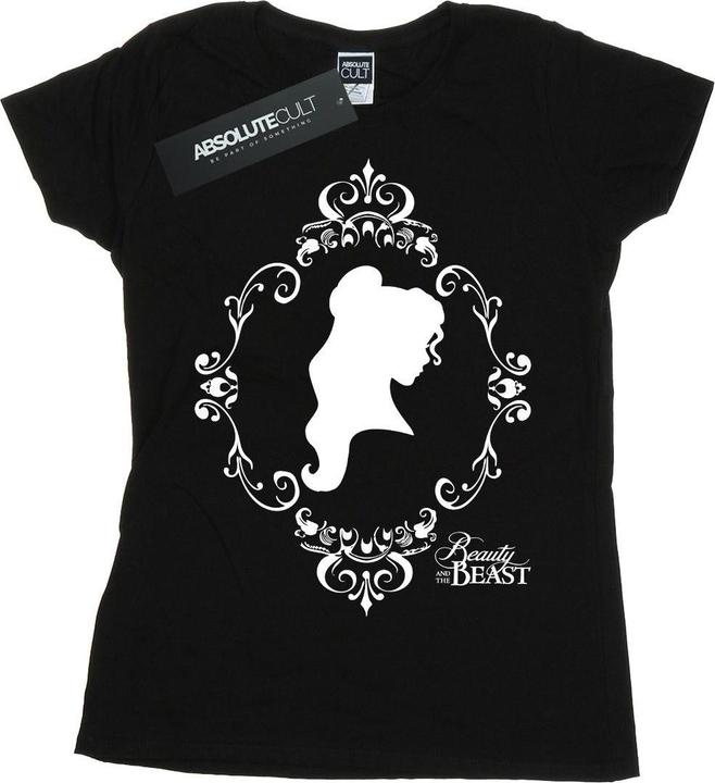 Actual product image Disney Princess Womens/Ladies Belle Silhouette Cotton T-Shirt (XXL)