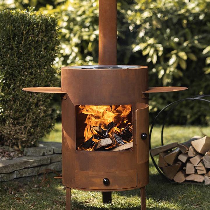 Image du produit Feu du Jardin Poêle à fondue et d'extérieur Deluxe rouille