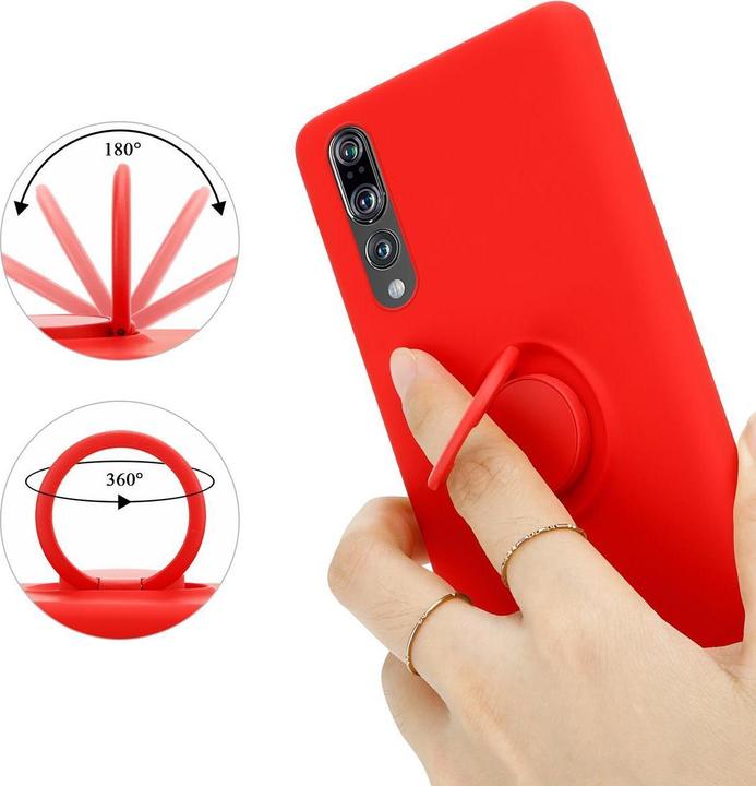 Actual product image Cadorabo TPU Liquid Ring Silicone Case Cover (Huawei P20 Pro, Huawei P20 Plus)