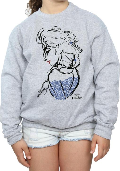 Image du produit Disney - Sweat FROZEN ELSA SKETCH MONO - Fille (116)