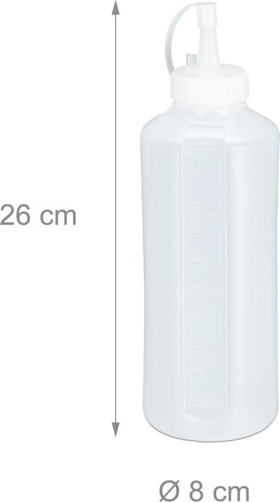 Produktbild Relaxdays 4x Quetschflasche (1 l)