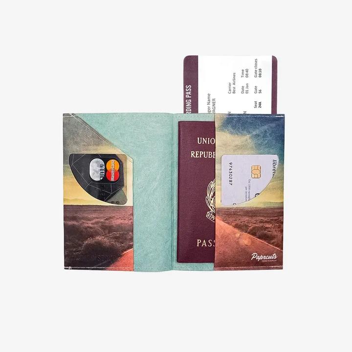 Actual product image Paprcuts RFID passport cover Wanderlust (Additional padding)